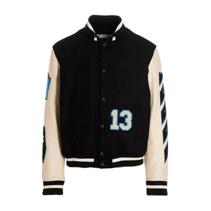 High Quality Men's Varsity Jackets Custom Baseball Letterman Bomber Jacket Embroidery Canvas Style Formal-Wholesale Low <b>Winter</b> - Product Image 5