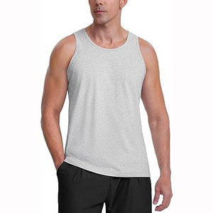 Débardeur de gym personnalisé pour hommes débardeurs d'entraînement en coton respirant sans manches style décontracté - Product Image 3