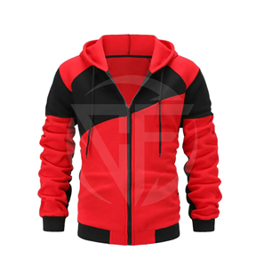 Sudadera con capucha de invierno para hombre personalizada del fabricante 100% algodón moda callejera de alta calidad con cremallera e impresión digital - Product Image 3