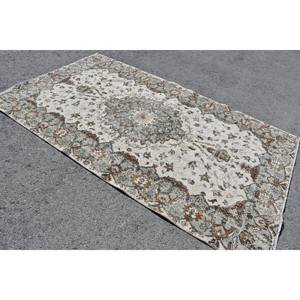 พรมตุรกีวินเทจคลาสสิกสีฟ้าสีน้ำตาล5.4 X งานแฮนด์เมดพื้นที่ขนาดใหญ่สี่เหลี่ยมผืนผ้าเย็บปะติดปะต่อกันสำหรับห้องโถงรุ่นใหม่ - Product Image 2