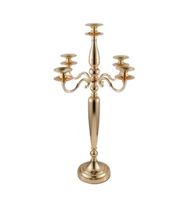 Portavelas de aleación de Metal Vintage, candelabro individual, centro de mesa de boda de Navidad, Decoración de mesa - Product Image 2