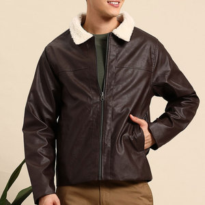 Best Style Street Wear Veste en cuir pour hommes de bonne qualité Nouvelle arrivée Veste en cuir pour hommes lourds et imperméables - Product Image 2