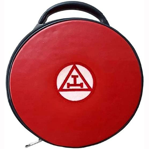 Funda de cuero Cap-hat con diseño cosido bordado Logotipo personalizado Insignias de Regalia masónicas para Navidad - Product Image 1