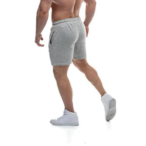 Pantalones cortos informales de gimnasio de lana de algodón 100% para hombre, pantalones cortos para correr de patrón sólido para entrenar y correr, precio barato para adultos - Product Image 3