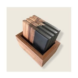 Cadeaux de Noël avec sous-verres absorbants en résine imprimés de haute qualité tapis vaisselle bureau canapé porte-gobelet ardoise caboteur liège - Product Image 1