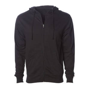 เสื้อฮู้ดดี้ทรงหลวมสไตล์ลำลอง ย้อมสีแบบดิสเทรส ปักลายหนาแน่น ผ้าฝ้าย 100% ซิปหน้า - Product Image 5