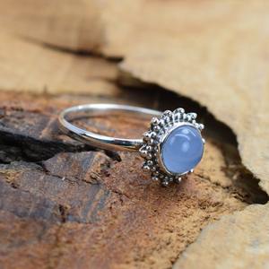 แหวนหมั้นอัญมณีหินโมราสำหรับผู้หญิง925เงินสเตอร์ลิงงานแต่งงานสไตล์โบฮีเมียนของขวัญแฮนด์เมดทันสมัย - Product Image 5