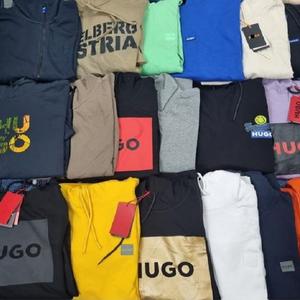 Venta al por mayor de fábrica, sudaderas con capucha baratas para hombre, sudaderas con capucha de alta calidad de talla grande usadas con estampado a mano para hombre, Sudadera con capucha de invierno con cremallera - Product Image 1