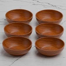 Bol de service de luxe en bois poli naturel fait main pour salades et fruits, décoratif pour la maison et les restaurants par HAND MADE CRAFT - Product Image 5