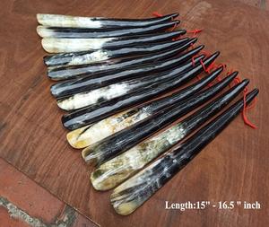 Corne de chaussure véritable qualité d'exportation de klaxon de chaussure de buffle véritable pour l'aide et le logo personnalisé klaxon de chaussure de buffle par f s international - Product Image 3