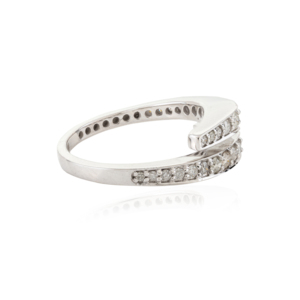 100% authentique véritable bague en diamant nouvellement conçue en or blanc massif 18 carats personnalisée en usine pour le mariage des femmes - Product Image 3