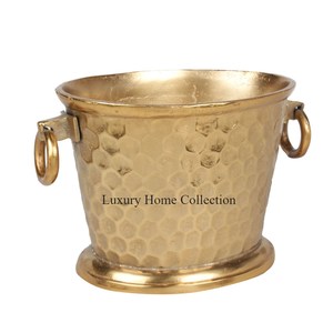 Modern Design Metal Wine Bucket and Cooler Silver Color Shiny Polished Attractive Design Brass Made of and Stainless Steel - Product Image 4