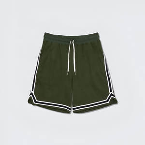 Short en molleton 100% coton Short d'entraînement pour hommes, short pour hommes avec broderie personnalisée style baggy - Product Image 5