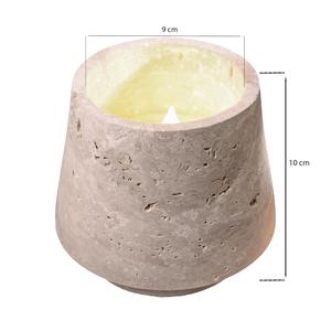 Porte-bougie élégant en pierre de travertin, design conique moderne pour un éclairage d'ambiance chaleureux et un accent de décoration intérieure naturel et élégant - Product Image 2