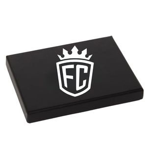 Tarjetero con Relieve, Cartera Delgada de Cuero Sintético Negro con Múltiples Ranuras para Tarjetas, Diseño Minimalista para Uso Diario y de Viaje - Product Image 6