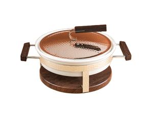 Casserole en acier inoxydable de qualité décente avec couvercle et couvercle design avec chauffe-plats fini unique antique - Product Image 4