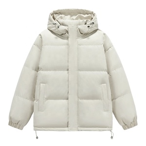 Custom Puffer <b>Jacket</b> for <b>Men</b> High Quality Designer Hooded Heavy Winter <b>Canvas</b> <b>Jacket</b> Stand Collar Bubble Style Plus Size - Product Image 3