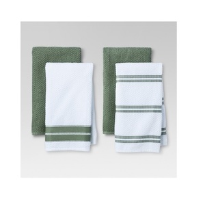 Serviette à vaisselle 100% coton biologique imprimée sur mesure, vaisselle polyvalente personnalisée, vaisselle de nettoyage, plat d'essuyage, ensemble de super serviettes de ménage - Product Image 1