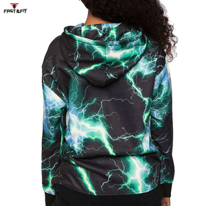 Nueva Llegada Sudadera con Capucha de Punto Oversize Estampada para Mujer, Transpirable, con Logo Frontal, Estilo Casual Urbano para Otoño-Invierno - Product Image 4