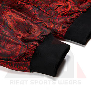 Blouson bomber matelassé en toile chaude avec logo personnalisable par sublimation, haute qualité, unisexe, hiver - Product Image 2