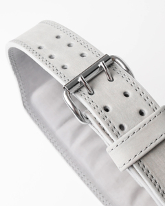 Cinturón de Levantamiento de Pesas de Cuero Acolchado de 4 Pulgadas con Hebilla de Doble Punta, Accesorios de Gimnasio, Soporte para la Espalda, Cinturón de Entrenamiento para Peso Muerto - Product Image 5