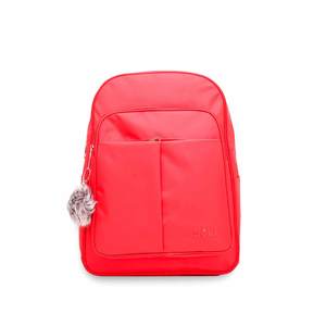 Rouge P47443 Sac à dos de mode décontracté avec USB imperméable et antivol Caractéristiques fermeture à glissière et matériau en maille métallique - Product Image 3
