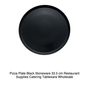 Plato para Pizza de Gres Negro de 33.5 cm, Suministros para Restaurantes, Vajilla para Catering, Venta al por Mayor - Product Image 2