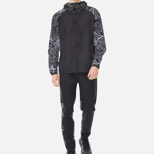 Veste coupe-vent pour homme de qualité supérieure avec technologie de séchage rapide et poignets élastiques, veste coupe-vent à fermeture éclair et pantalon de survêtement - Product Image 2