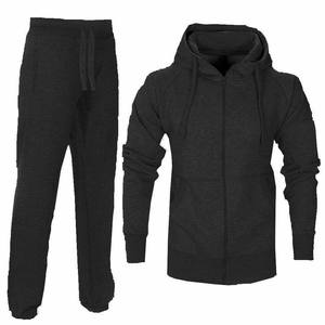 Ensemble de survêtement sportif pour homme, dernière conception personnalisée, en molleton de coton antibactérien à séchage rapide, avec pantalon de jogging uni - Product Image 4