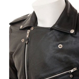 Chaqueta de Cuero Genuino para Hombre, Estilo Retro Brando, de Piel de Oveja y Vacuno, Transpirable, Impermeable y Ecológica, en Oferta - Product Image 3
