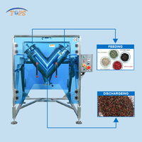 Mélangeur en V automatique en acier inoxydable pour le traitement chimique des aliments, machine de mélange de poudre en V