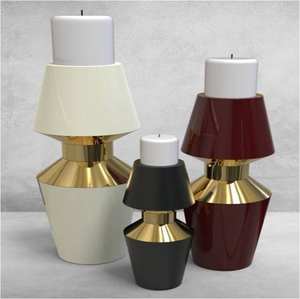 Wholesale Metal <b>Candle</b> Holder <b>Set</b> Contemporary Decorative Pillar <b>Candle</b> Stand Manufacturer. - Product Image 3
