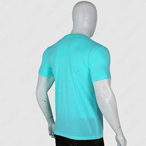 Camisetas personalizadas para hombre Camiseta ajustada de algodón 100% para gimnasio para hombre Camiseta de entrenamiento de manga corta con logotipo personalizado Entrenamiento Atlético Slim Fit - Product Image 2