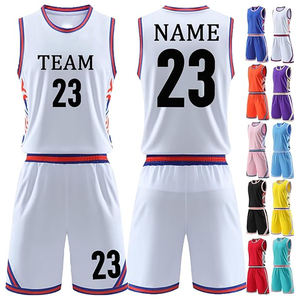 Uniforme de Baloncesto Reversible con Impresión Digital Completa, Antibacterial, Diseño de Costillas, Personalizado para Equipos Adultos, 100% Poliéster - Product Image 4
