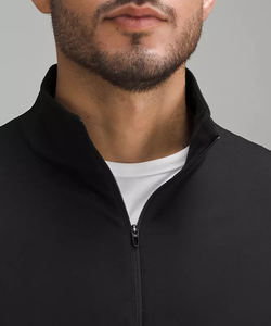 Personnaliser 100% coton Quater Sweat-shirt zippé surdimensionné pour hommes Urban Streetwear Casual OEM Premium Quality Plain Dyed Logo personnalisé - Product Image 4