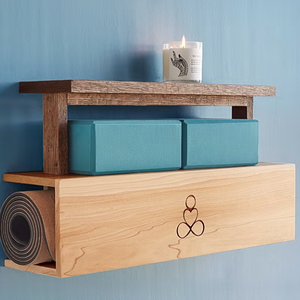 Estante Plegable de Madera para Guardar Esterillas de Yoga y Fitness - Product Image 2