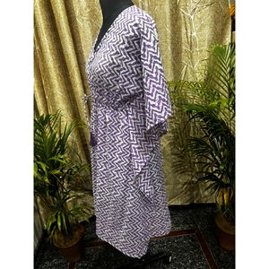 Robe Kaftan Chic et Polyvalente avec Taille Empire, Taille Unique, Respirante et Longue pour le Bureau - Product Image 3