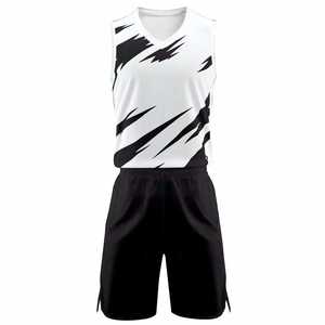 Design personnalisé Ensemble d'uniformes de basket-ball pour hommes et femmes Vêtements de sport de basket-ball vierges Uniforme de maillot de basket-ball réversible à sublimation - Product Image 1