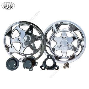 (6 Orificios Triangulares, Diámetro Exterior: 43 cm) 175 Juego de Tapas de Rueda de Acero para Mitsubishi/Isuzu - Product Image 1