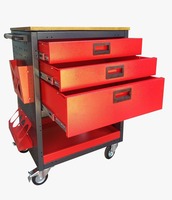 Chariot à outils industriel modulaire professionnel en acier de haute qualité avec 3 tiroirs mobiles pour usage en usine - Vente chaude