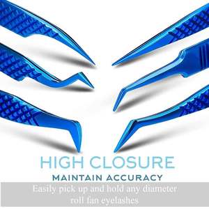 Vente chaude couleur unie cils pince à épiler ensembles pince à sourcils professionnelle Kit d'outils d'extension de cils à bas prix - Product Image 4