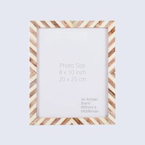 Cadre photo en incrustation d'os de qualité supérieure, cadre décoratif fait à la main - Product Image 1