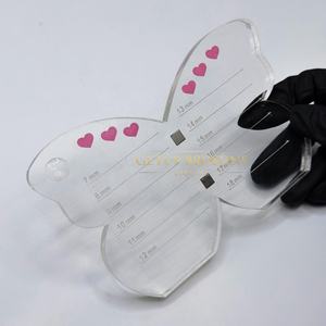 Última Novedad: Placa Magnética de Acrílico Blanco Sostenible Personalizada con Diseño de Mariposa para Pinzas de Extensión de Pestañas. Placas Personalizadas Disponibles. - Product Image 2