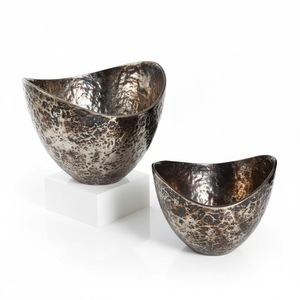 ชามผลไม้โลหะสั่งทำพิเศษ ทองเหลืองเคลือบโบราณ ของตกแต่งครัว ชามเสิร์ฟสำหรับตกแต่งโต๊ะอาหาร ทำด้วยมือ - Product Image 4