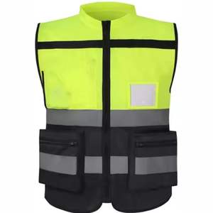 Chaleco DE TRABAJO transpirable de alta calidad para hombres con múltiples bolsillos Diseño de 5 dimensiones de tendencia superior Servicio OEM Técnicas lavadas - Product Image 5