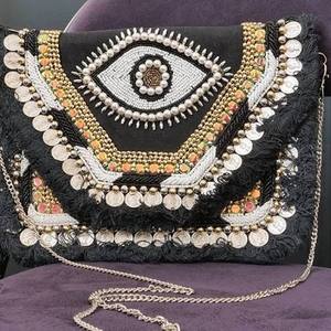 Bolso Tote Cuadrado Clásico con Diseño de Limones y Cuentas, con Bordado y Serigrafía para Uso Diario y Viajes, Promocional - Product Image 4