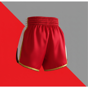 Pantalones Cortos de Muay Thai Negros Personalizables con Mi Logotipo, Elásticos, 100% Poliéster, Pantalones Cortos de Kick Boxing - Product Image 4