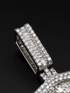 925 Sterling <b>Silver</b> Custom Initial Letter Pendant Iced Out Moissanite Diamond Hip Hop Name Pendant Personalized Jewelry - Product Image 2