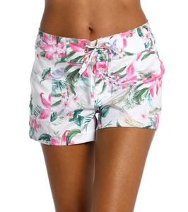 Wholesale Best Price Customized Logo <b>Women</b> Beach <b>Shorts</b> Button Pattern Quick Dry Breathable 100% Polyester Comfortable Fit - Product Image 4