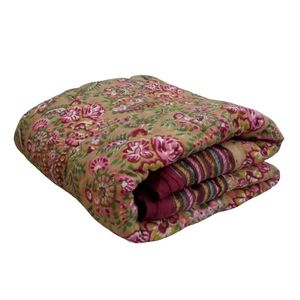 Nouvelle tendance : Couverture bébé en coton biologique brodée à la main par un fabricant indien, motif floral, polyester, écologique, pour hôtel - Product Image 1